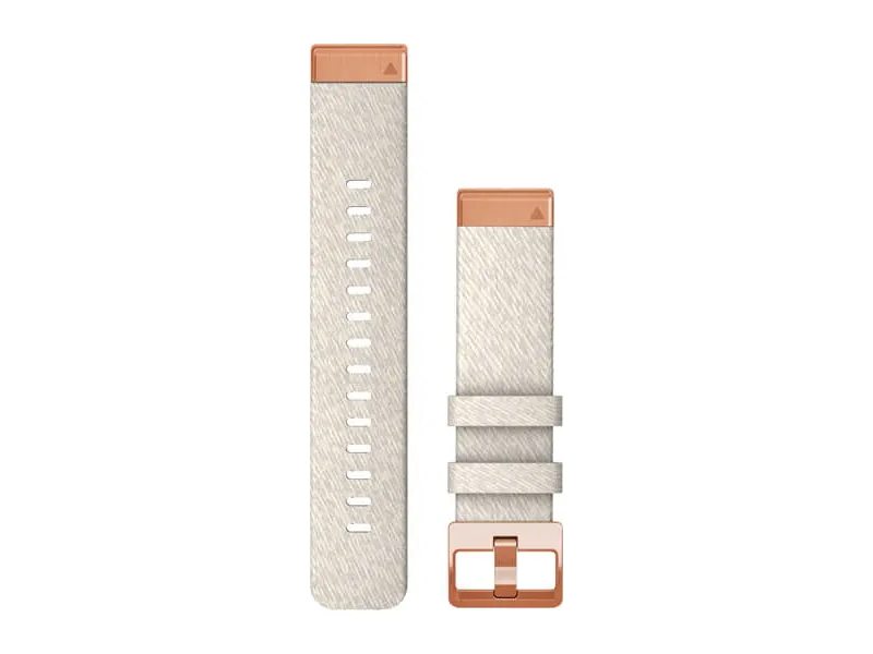 GARMIN QUICKFIT 20 CREAM HEATHERED NYLON/ROSE GOLD КАИШКА