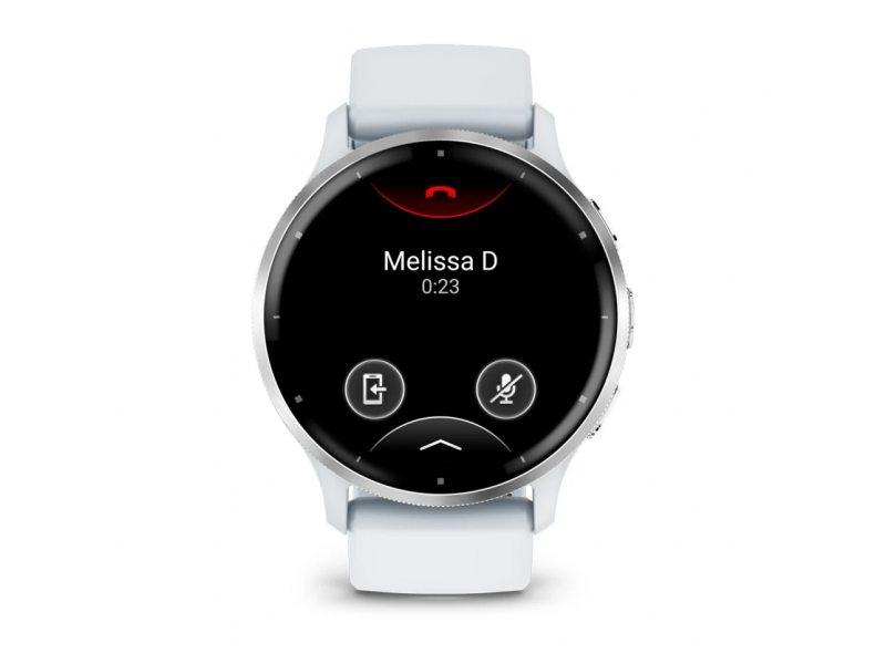 GARMIN VENU 3 SILVER БЕЗЕЛ С WHITESTONE КОРПУС И СИЛИКОНОВА КАИШКА 1
