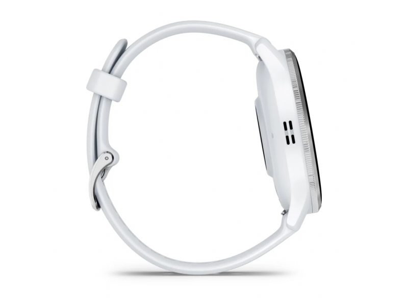 GARMIN VENU 3 SILVER БЕЗЕЛ С WHITESTONE КОРПУС И СИЛИКОНОВА КАИШКА 6