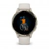 Garmin Venu 3S Soft Gold безел с Ivory корпус и силиконова каишка 4