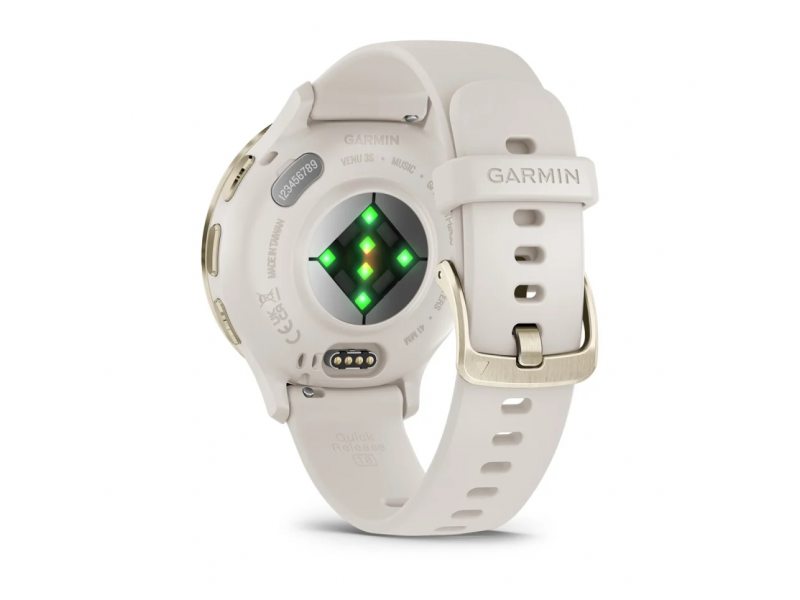 GARMIN VENU 3S SOFT GOLD БЕЗЕЛ С IVORY КОРПУС И СИЛИКОНОВА КАИШКА 5