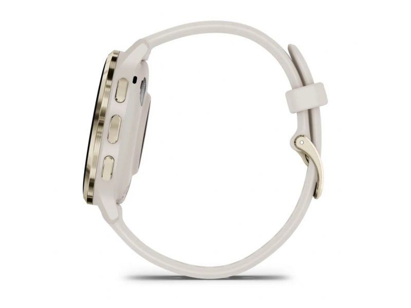 GARMIN VENU 3S SOFT GOLD БЕЗЕЛ С IVORY КОРПУС И СИЛИКОНОВА КАИШКА 7