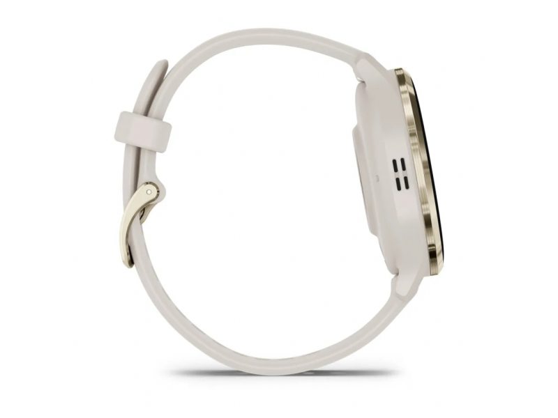 GARMIN VENU 3S SOFT GOLD БЕЗЕЛ С IVORY КОРПУС И СИЛИКОНОВА КАИШКА 6