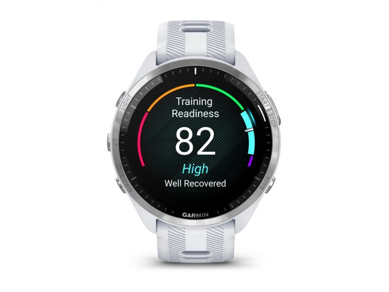 GARMIN FORERUNNER 965 TITANIUM БЕЗЕЛ С WHITESTONE КОРПУС И WHITESTONE/POWDER GREY СИЛИКОНОВА КАИШКА 4