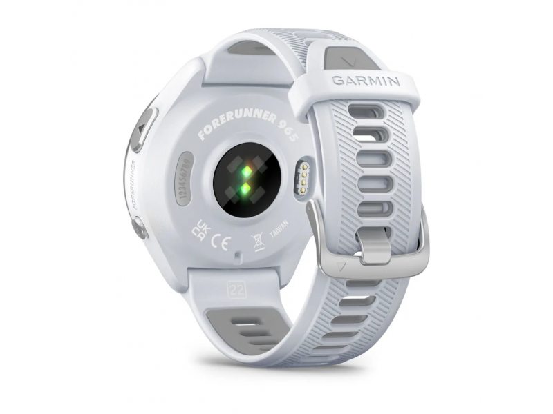 GARMIN FORERUNNER 965 TITANIUM БЕЗЕЛ С WHITESTONE КОРПУС И WHITESTONE/POWDER GREY СИЛИКОНОВА КАИШКА 5