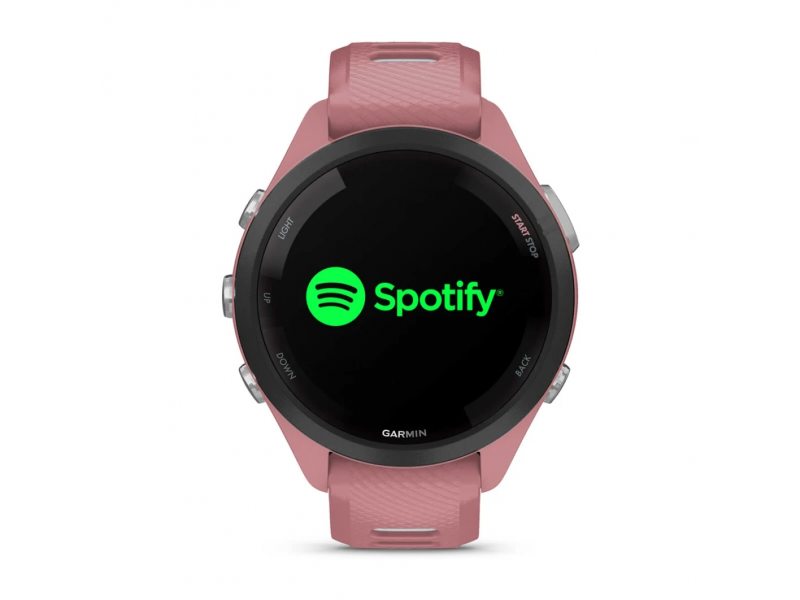 GARMIN FORERUNNER 265S BLACK БЕЗЕЛ С LIGHT PINK КОРПУС И LIGHT PINK/POWDER GREY СИЛИКОНОВА КАИШКА 4