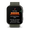 Garmin Venu X1 Moss с Titanium заден капак и Moss ComfortFit найлонова каишка 4