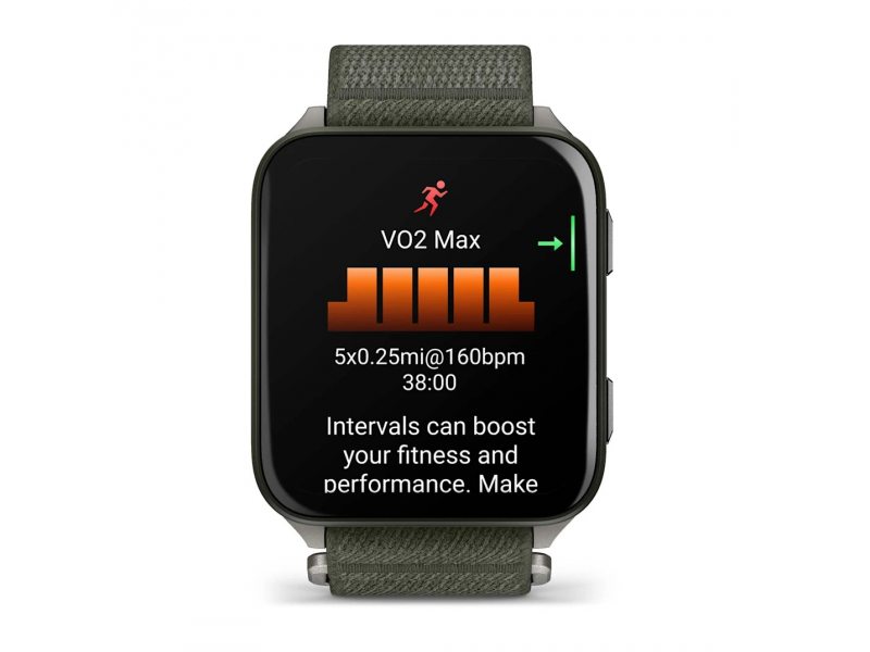 GARMIN VENU X1 MOSS С TITANIUM ЗАДЕН КАПАК И MOSS COMFORTFIT НАЙЛОНОВА КАИШКА 4