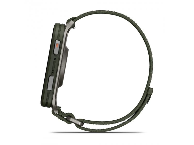 GARMIN VENU X1 MOSS С TITANIUM ЗАДЕН КАПАК И MOSS COMFORTFIT НАЙЛОНОВА КАИШКА 8