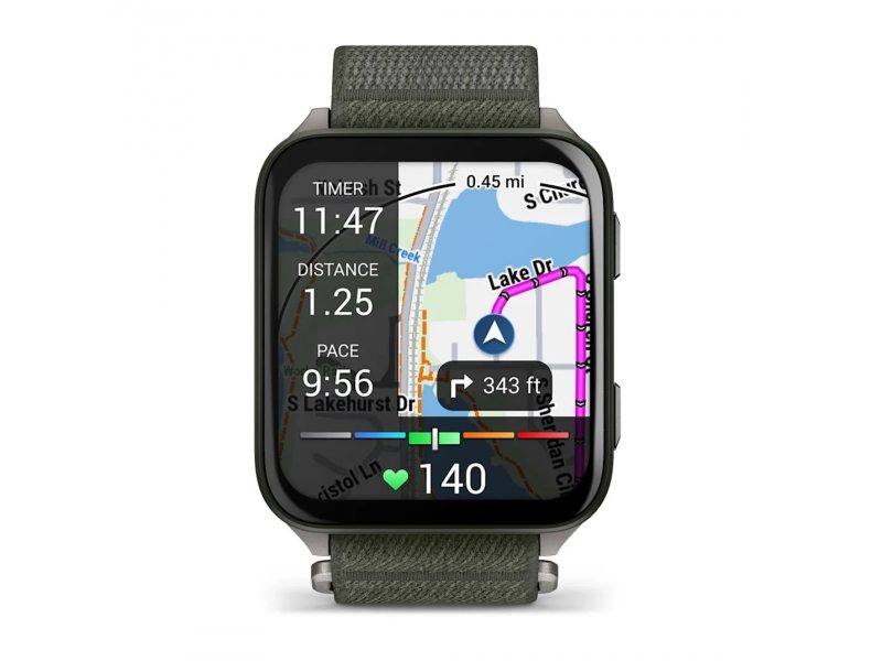 GARMIN VENU X1 MOSS С TITANIUM ЗАДЕН КАПАК И MOSS COMFORTFIT НАЙЛОНОВА КАИШКА 7