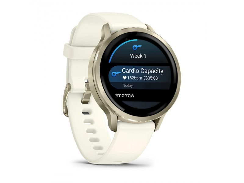 GARMIN VENU 4 41ММ LUNAR GOLD С BONE СИЛИКОНОВА КАИШКА 2