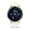 Garmin Venu 4 41мм Lunar Gold с Bone силиконова каишка 3
