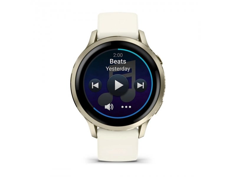 GARMIN VENU 4 41ММ LUNAR GOLD С BONE СИЛИКОНОВА КАИШКА 3