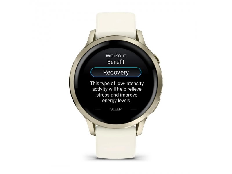 GARMIN VENU 4 41ММ LUNAR GOLD С BONE СИЛИКОНОВА КАИШКА 7