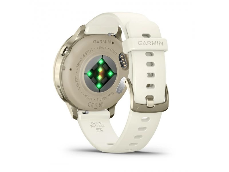 GARMIN VENU 4 41ММ LUNAR GOLD С BONE СИЛИКОНОВА КАИШКА 4