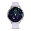Garmin Venu 4 41мм Silver с Periwinkle силиконова каишка 5