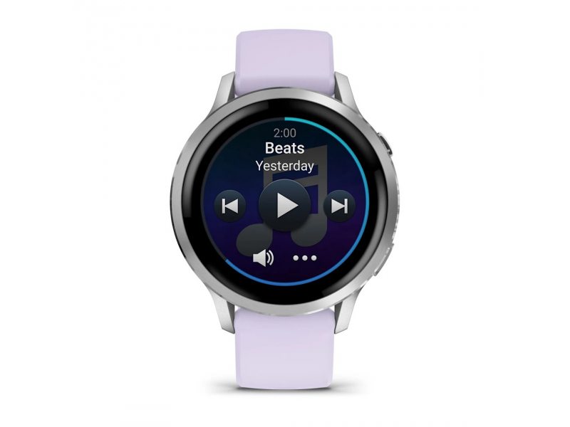 GARMIN VENU 4 41ММ SILVER С PERIWINKLE СИЛИКОНОВА КАИШКА 5