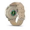 Garmin Venu 4 41мм Lunar Gold с Light Sand кожена каишка 6