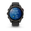 Garmin Fenix 8 Pro 47mm AMOLED Sapphire Carbon Gray DLC Titanium с Black/Pebble Gray силиконова каишка  11