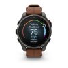 Garmin Fenix 8 Pro 47mm AMOLED Sapphire Carbon Grey DLC Titanium с Chestnut кожена каишка 10