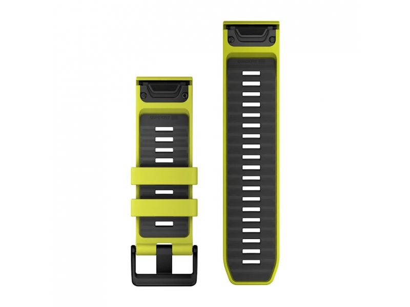 GARMIN QUICKFIT 26 AMP YELLOW/GRAPHITE СИЛИКОНОВА КАИШКА 1