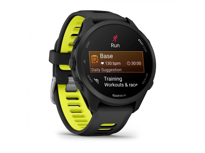 GARMIN FORERUNNER 170 BLACK С BLACK/AMP YELLOW КАИШКА 2