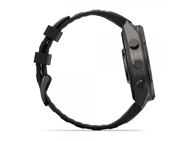 GARMIN FENIX 9 PRO 47MM CARBON GRAY DLC TITANIUM С BLACK/PEBBLE GREY СИЛИКОНОВА КАИШКА 7