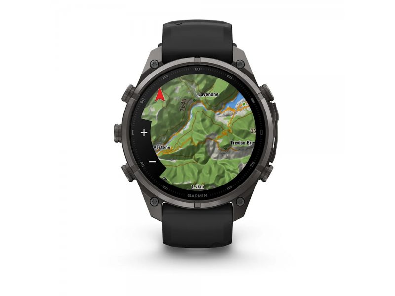 GARMIN FENIX 9 PRO 47MM CARBON GRAY DLC TITANIUM С BLACK/PEBBLE GREY СИЛИКОНОВА КАИШКА 1
