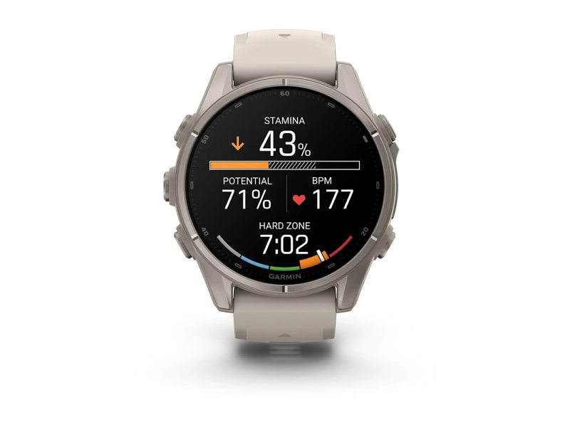 GARMIN FENIX 9 43MM TITANIUM С FOG GREY СИЛИКОНОВА КАИШКА 10