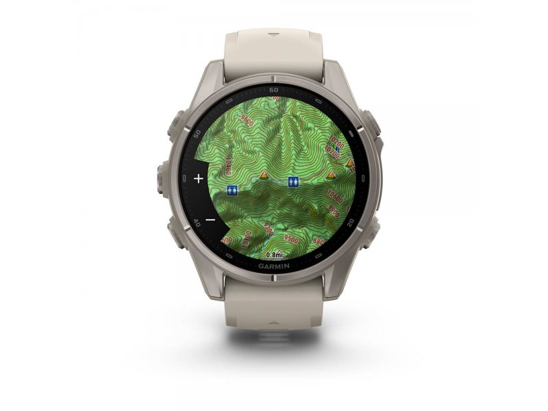 GARMIN FENIX 9 43MM TITANIUM С FOG GREY СИЛИКОНОВА КАИШКА 7