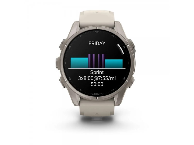 GARMIN FENIX 9 43MM TITANIUM С FOG GREY СИЛИКОНОВА КАИШКА 3