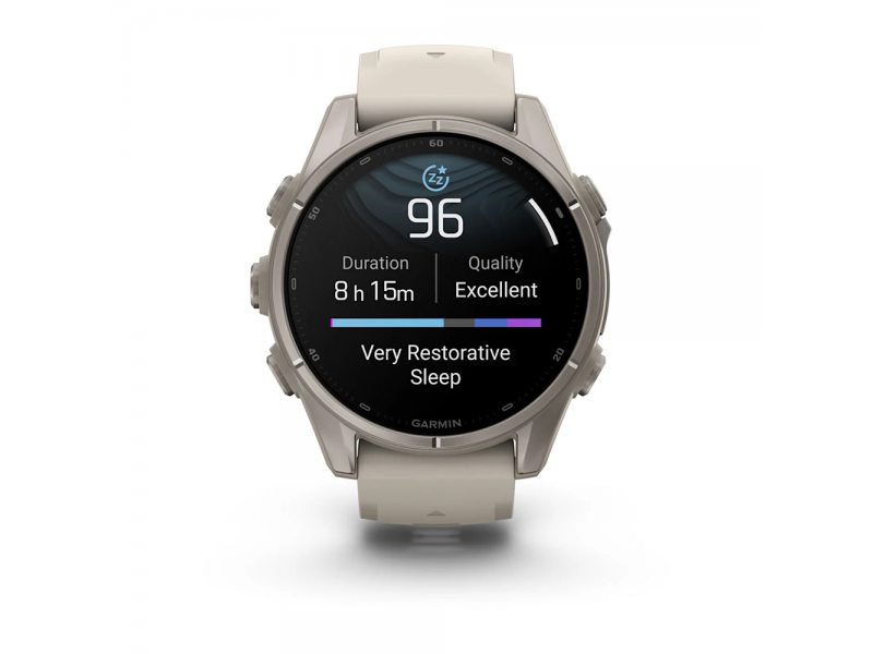 GARMIN FENIX 9 43MM TITANIUM С FOG GREY СИЛИКОНОВА КАИШКА 8
