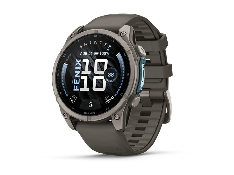 GARMIN FENIX 9 47MM TITANIUM С PEBBLE GREY СИЛИКОНОВА КАИШКА