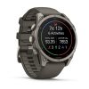 Garmin Fenix 9 47mm Titanium с Pebble Grey силиконова каишка 2