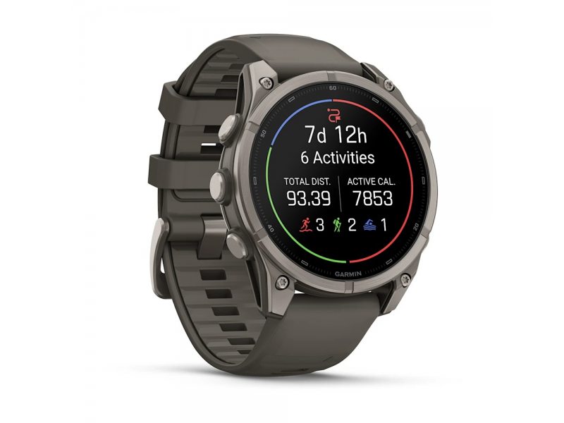 GARMIN FENIX 9 47MM TITANIUM С PEBBLE GREY СИЛИКОНОВА КАИШКА 2