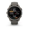 Garmin Fenix 9 47mm Titanium с Pebble Grey силиконова каишка 1