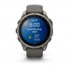 Garmin Fenix 9 47mm Titanium с Pebble Grey силиконова каишка 3