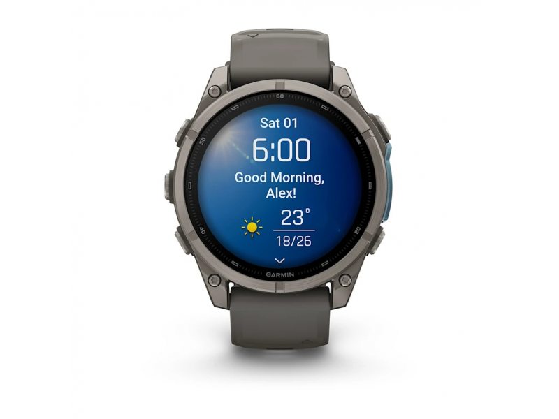 GARMIN FENIX 9 47MM TITANIUM С PEBBLE GREY СИЛИКОНОВА КАИШКА 3