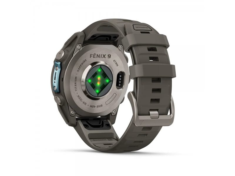 GARMIN FENIX 9 47MM TITANIUM С PEBBLE GREY СИЛИКОНОВА КАИШКА 7