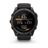 Garmin Fenix 9 51mm Carbon Grey DLC Titanium с Black силиконова каишка 1