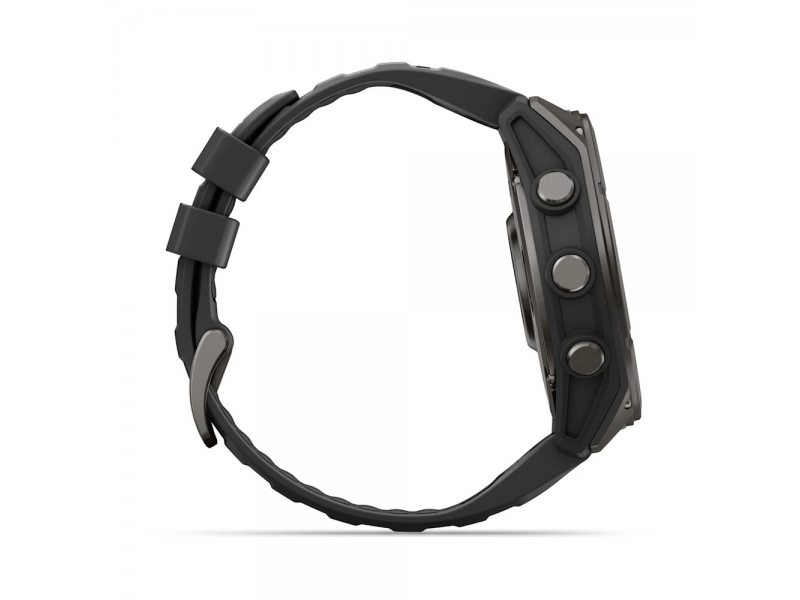 GARMIN FENIX 9 51MM CARBON GREY DLC TITANIUM С BLACK СИЛИКОНОВА КАИШКА 5