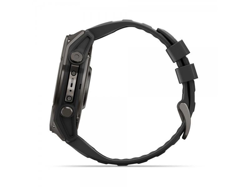 GARMIN FENIX 9 51MM CARBON GREY DLC TITANIUM С BLACK СИЛИКОНОВА КАИШКА 6