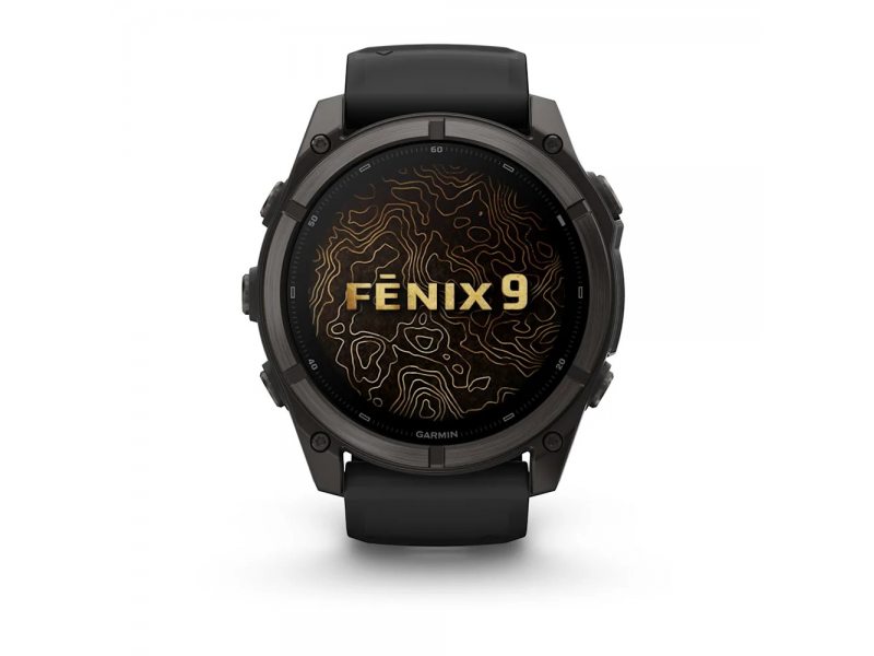 GARMIN FENIX 9 51MM CARBON GREY DLC TITANIUM С BLACK СИЛИКОНОВА КАИШКА 4