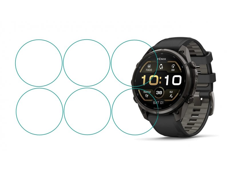 GOX PRO+ СТЪКЛЕН ПРОТЕКТОР ЗА ЧАСОВНИК GARMIN FENIX 9 PRO 47MM ШЕСТ БРОЯ
